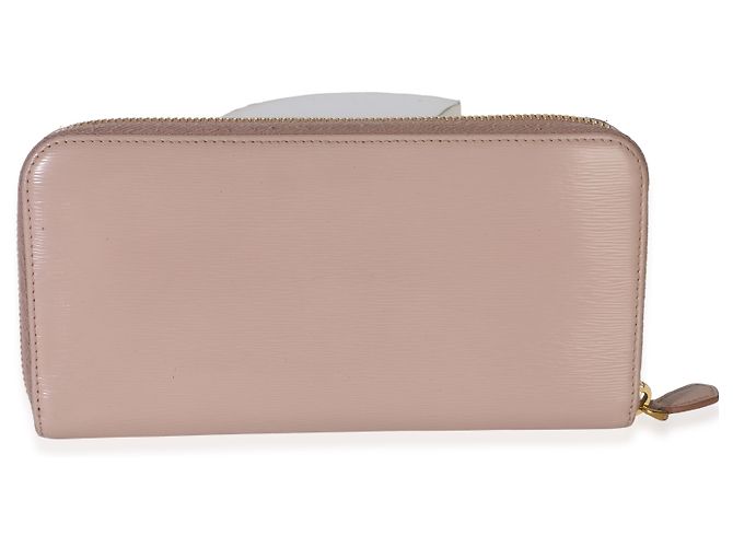 Prada Vitello Move Zip Around Geldbörse Hellrosa Pink - Ansicht 2