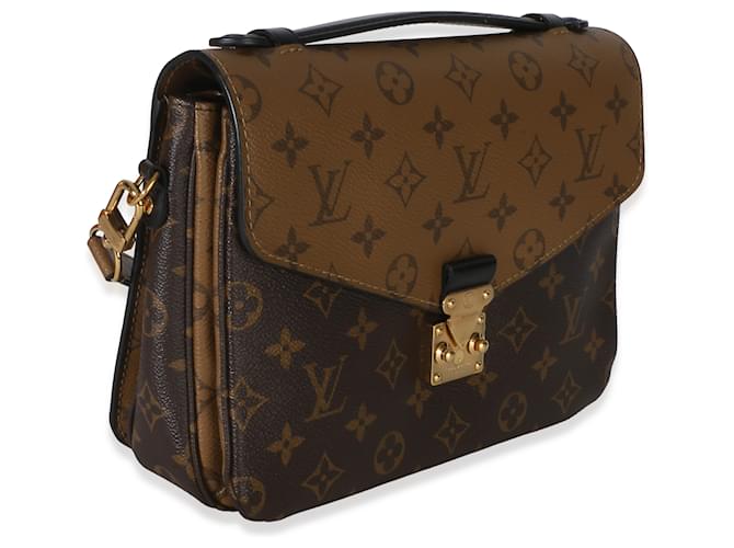 Louis Vuitton Reverse Monogram Canvas Pochette Metis Marrone - vista 4