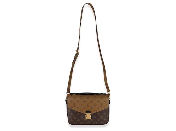 Louis Vuitton Reverse Monogram Canvas Pochette Metis Marrone - vista 5