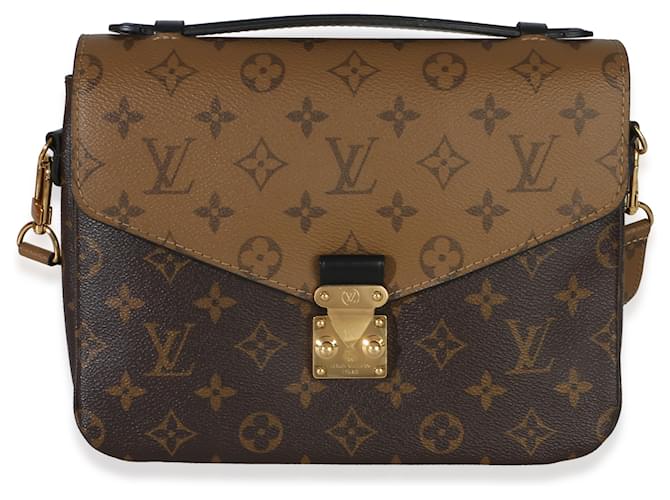 Louis Vuitton Reverse Monogram Canvas Pochette Metis Marrone - vista 8