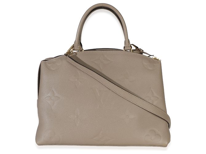 Louis Vuitton Tourterelle Giant Monogram Empreinte Grand Palais Tote Castaño - vista 2