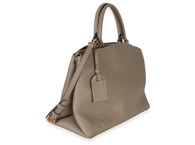 Louis Vuitton Tourterelle Giant Monogram Empreinte Grand Palais Tote Castaño - vista 4