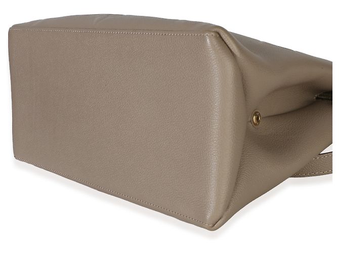 Louis Vuitton Tourterelle Giant Monogram Empreinte Grand Palais Tote Castaño - vista 6