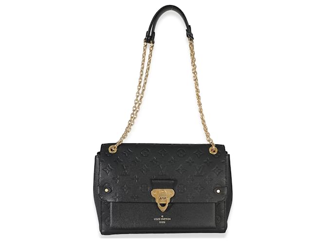 Louis Vuitton Black Monogram Empreinte Vavin MM Nero - vista 5