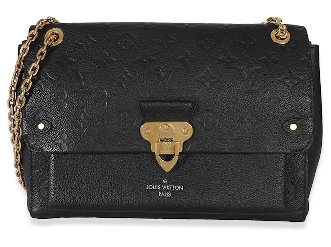 Louis Vuitton Black Monogram Empreinte Vavin MM Nero - vista 8
