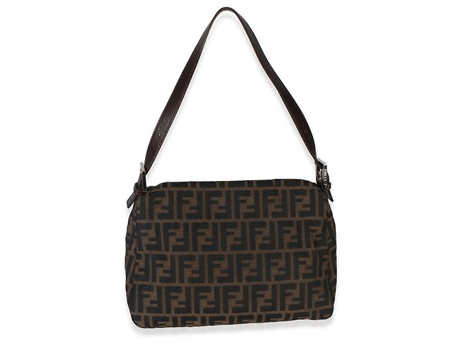 Borsa Mama Baguette Fendi in tela Zucca marrone - vista 2