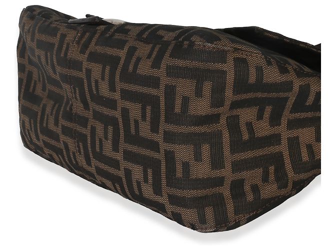 Borsa Mama Baguette Fendi in tela Zucca marrone - vista 6