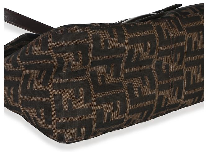 Borsa Mama Baguette Fendi in tela Zucca marrone - vista 7