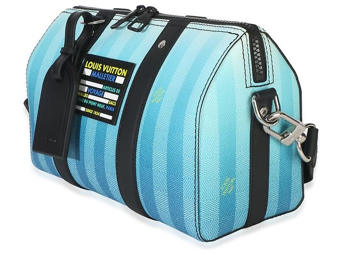 Louis Vuitton Gradient Blue Damier Stripes City Keepall Azul - vista 3