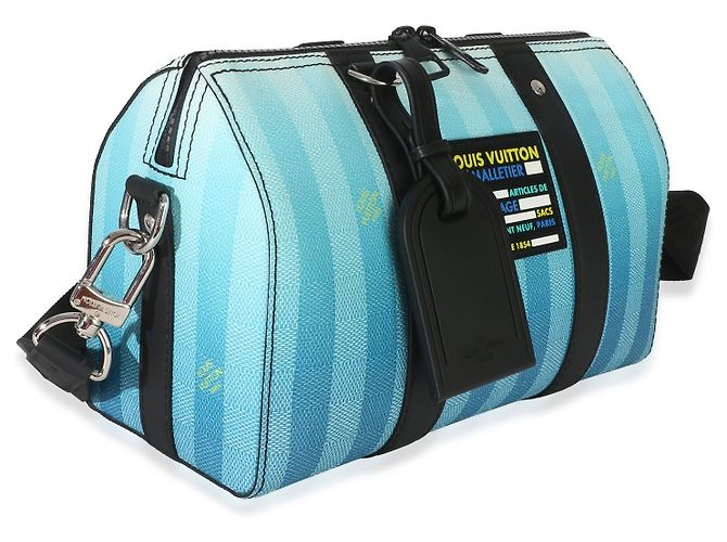 Louis Vuitton Gradient Blue Damier Stripes City Keepall Azul - vista 4