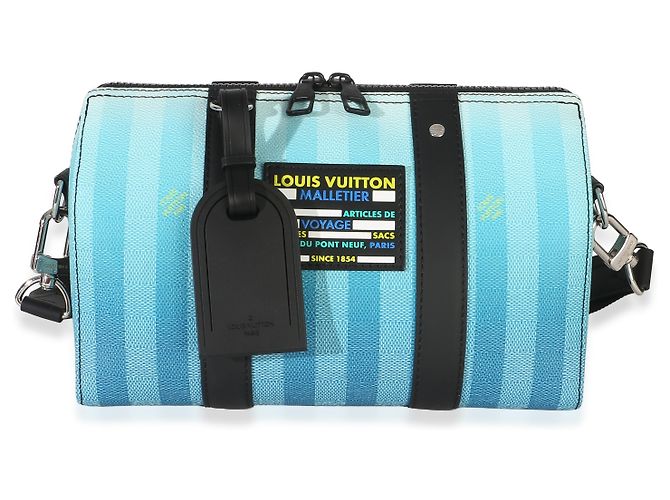 Louis Vuitton Gradient Blue Damier Stripes City Keepall Azul - vista 8