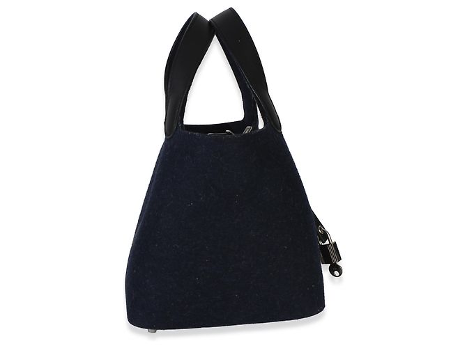 Hermès Bleu Nuit Feutre Black Swift Picotin Lock 18 PHW Nero Blu - vista 2