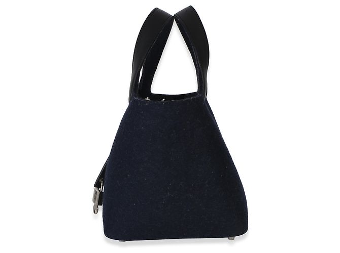 Hermès Bleu Nuit Feutre Black Swift Picotin Lock 18 PHW Nero Blu - vista 3