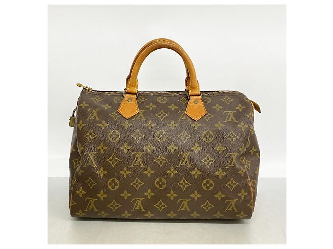 Borsa Louis Vuitton Monogram Speedy 30 Marrone - vista 11