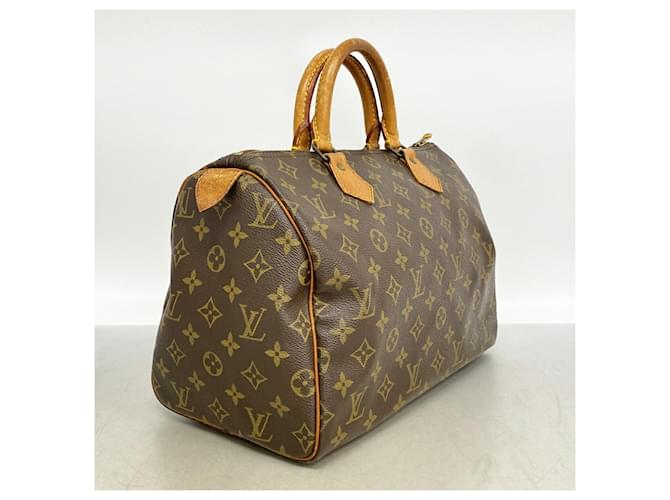 Borsa Louis Vuitton Monogram Speedy 30 Marrone - vista 2