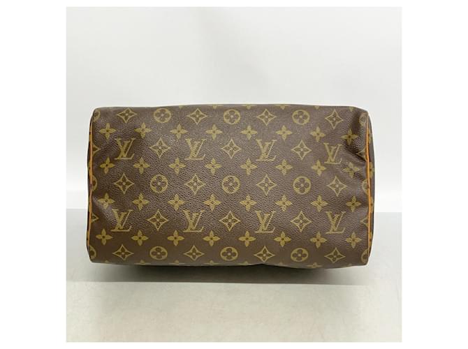Borsa Louis Vuitton Monogram Speedy 30 Marrone - vista 3