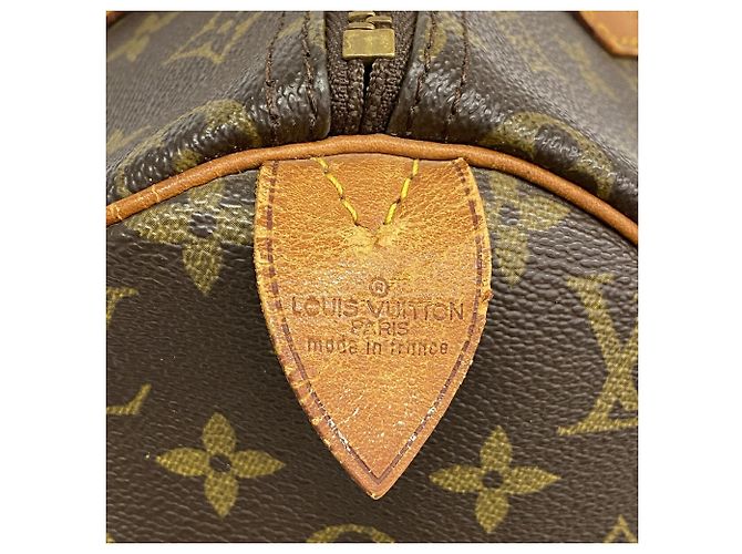 Borsa Louis Vuitton Monogram Speedy 30 Marrone - vista 5