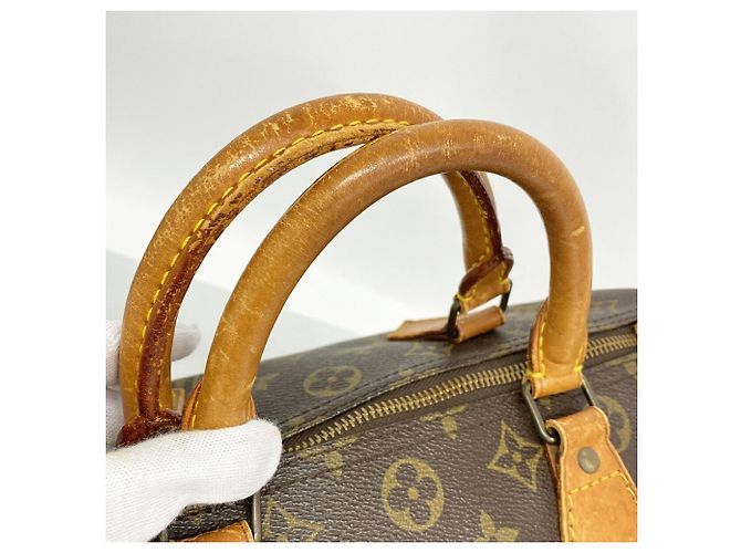 Borsa Louis Vuitton Monogram Speedy 30 Marrone - vista 8