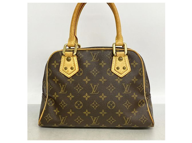 Borsa Louis Vuitton Monogram Manhattan PM Marrone - vista 12