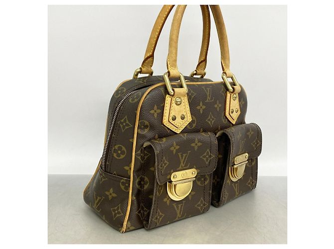 Borsa Louis Vuitton Monogram Manhattan PM Marrone - vista 2
