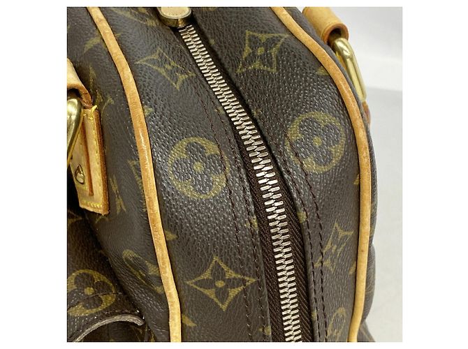 Borsa Louis Vuitton Monogram Manhattan PM Marrone - vista 7