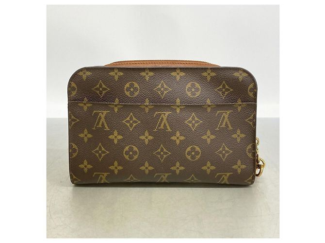 Borsa a pochette Louis Vuitton Monogram Orsay Marrone - vista 9