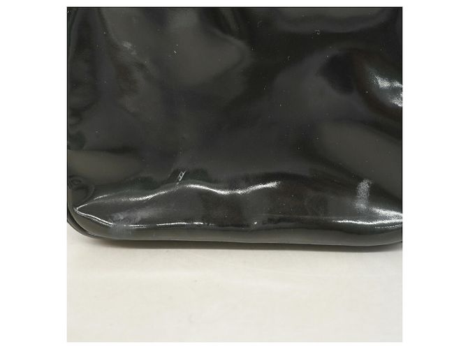 Borsa Vanity Chanel in pelle verniciata nera Nero - vista 6