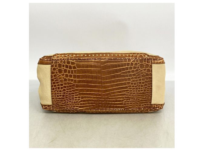 Céline Borsa a mano in pelle Celine Boogie Bag Marrone Beige - vista 3