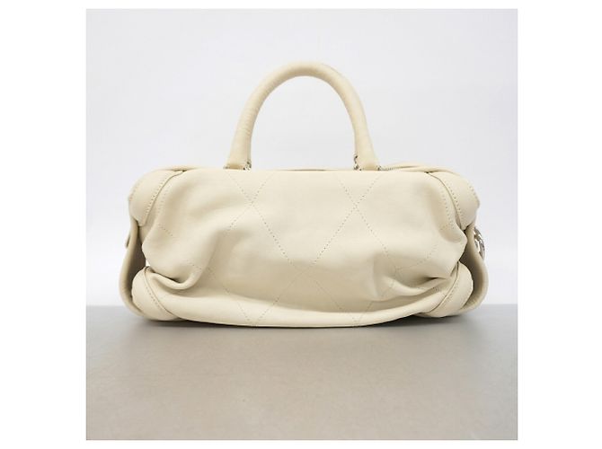 Borsa Chanel in pelle di vitello avorio Crudo - vista 10