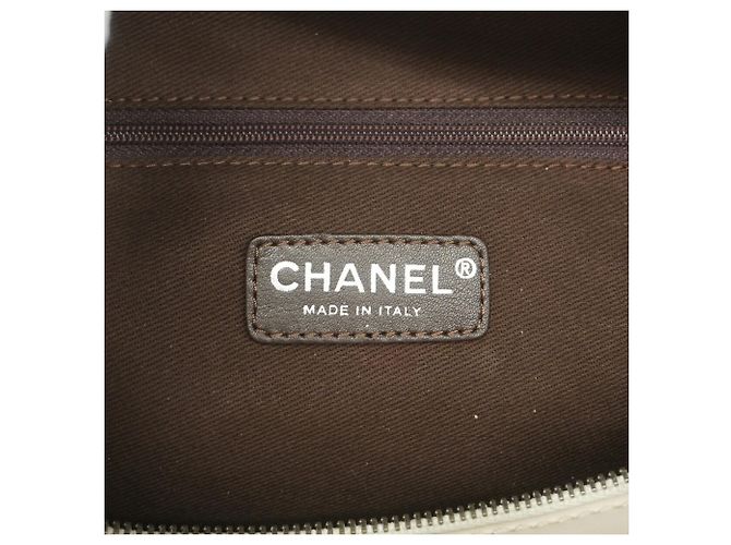 Borsa Chanel in pelle di vitello avorio Crudo - vista 5