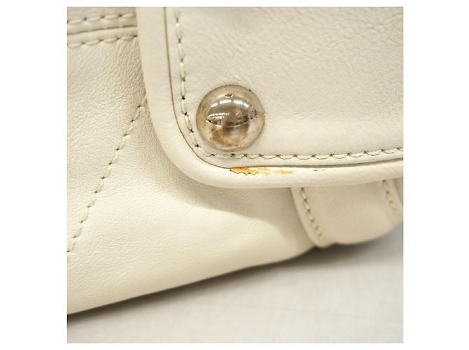 Borsa Chanel in pelle di vitello avorio Crudo - vista 6