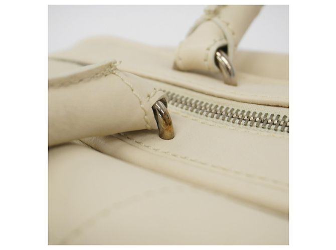 Borsa Chanel in pelle di vitello avorio Crudo - vista 9