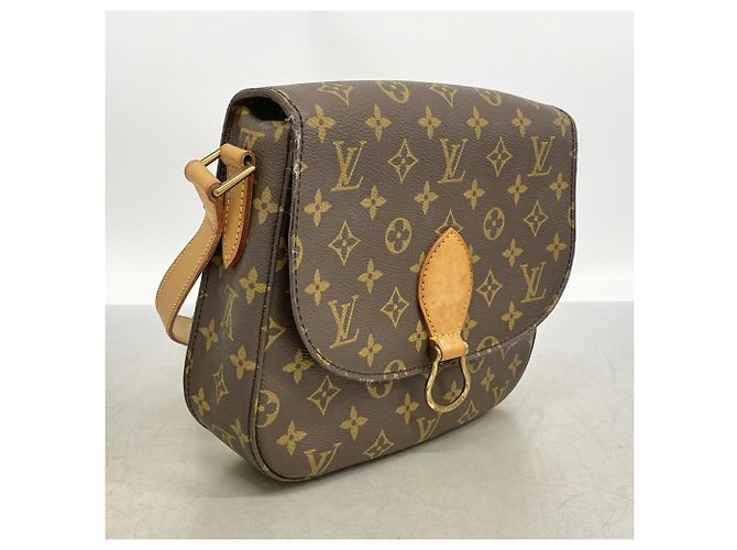 Borsa a tracolla Louis Vuitton Monogram Saint Cloud GM Marrone - vista 2