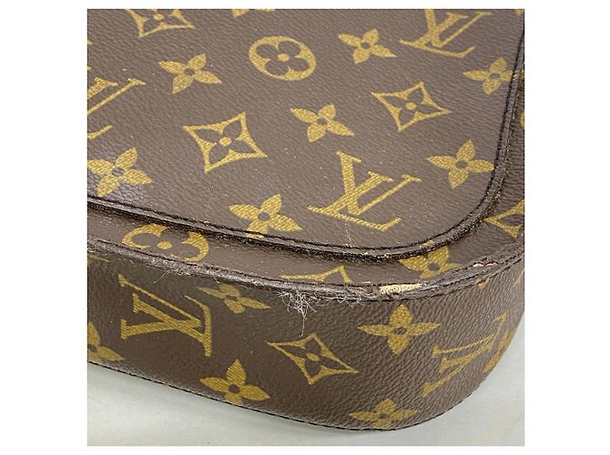 Borsa a tracolla Louis Vuitton Monogram Saint Cloud GM Marrone - vista 6