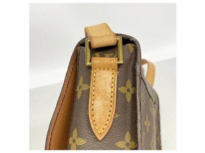 Borsa a tracolla Louis Vuitton Monogram Saint Cloud GM Marrone - vista 7