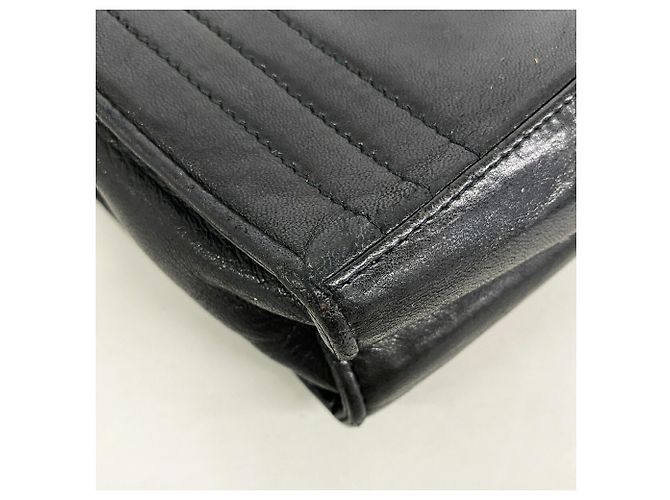 Timeless Bolso de hombro Chanel de piel de cordero negra Negro - vista 9