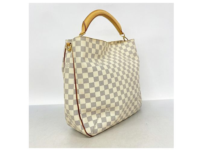 Borsa Tote Louis Vuitton Damier Azur Sophie Bianco - vista 2