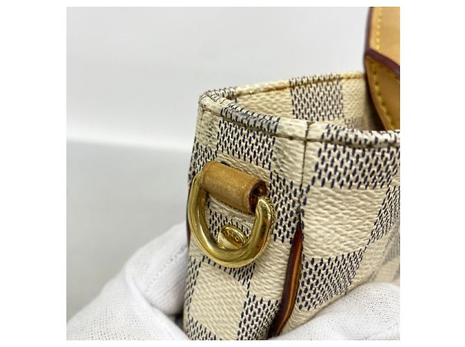 Borsa Tote Louis Vuitton Damier Azur Sophie Bianco - vista 8