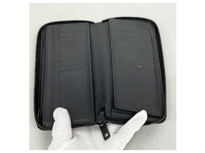 Louis Vuitton Aloegram Zippy Wallet - Noir Nero - vista 3