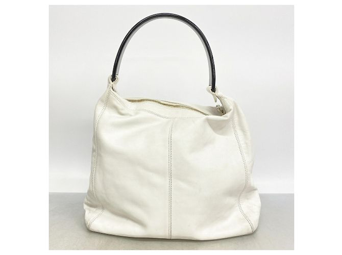 Borsa a tracolla Chanel in pelle bianca Bianco - vista 11