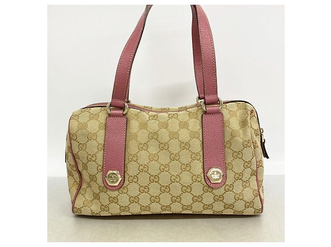 Borsa Gucci GG Canvas Marrone Rosa - vista 10