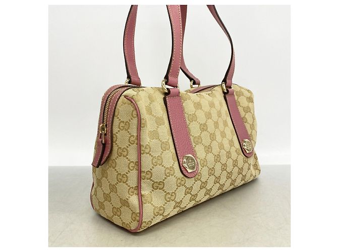 Borsa Gucci GG Canvas Marrone Rosa - vista 2