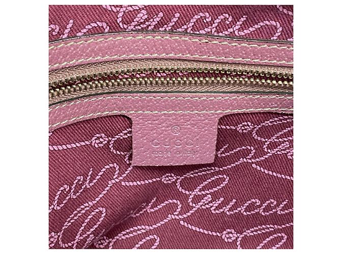 Borsa Gucci GG Canvas Marrone Rosa - vista 5
