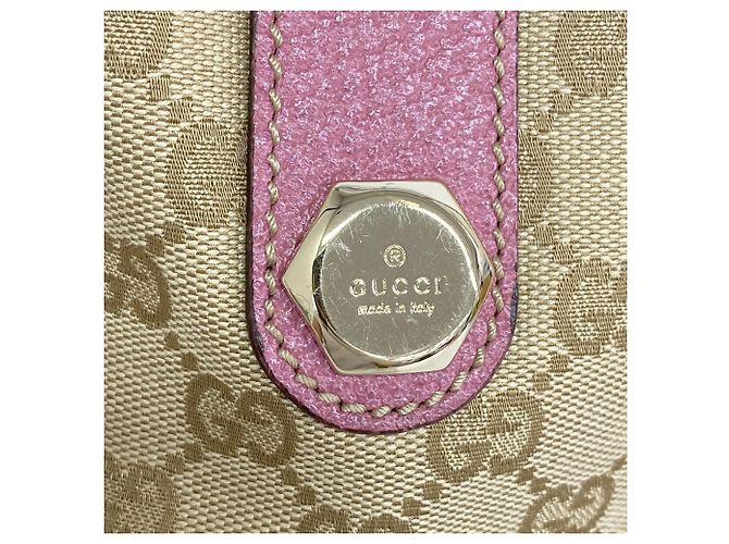 Borsa Gucci GG Canvas Marrone Rosa - vista 9