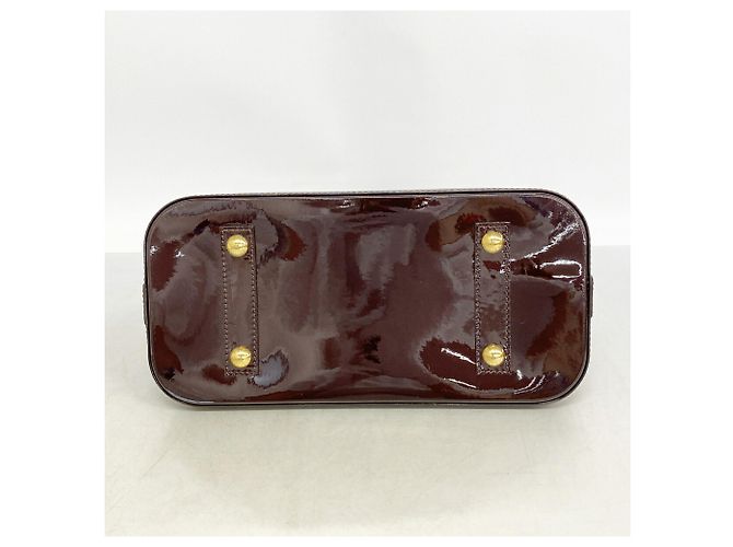 Borsa Louis Vuitton Alma GM Vernis Bordò - vista 3