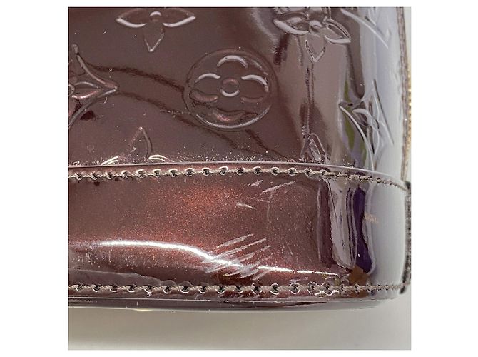 Borsa Louis Vuitton Alma GM Vernis Bordò - vista 6