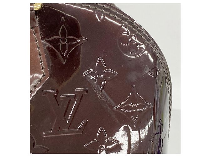 Borsa Louis Vuitton Alma GM Vernis Bordò - vista 7