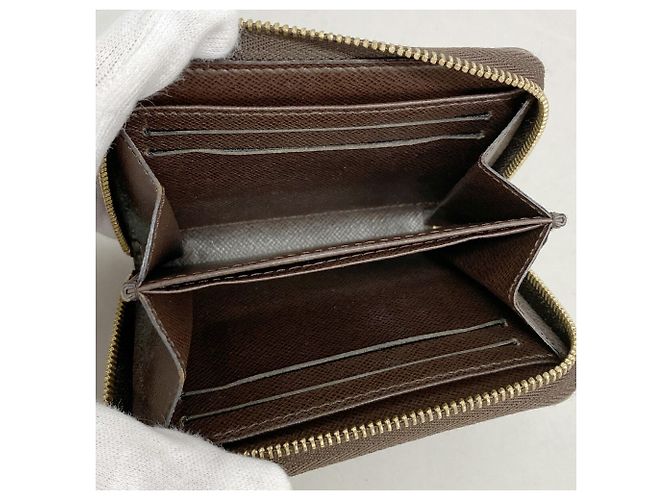 Monedero Louis Vuitton Damier Zippy en Ebene Damier ebene - vista 3