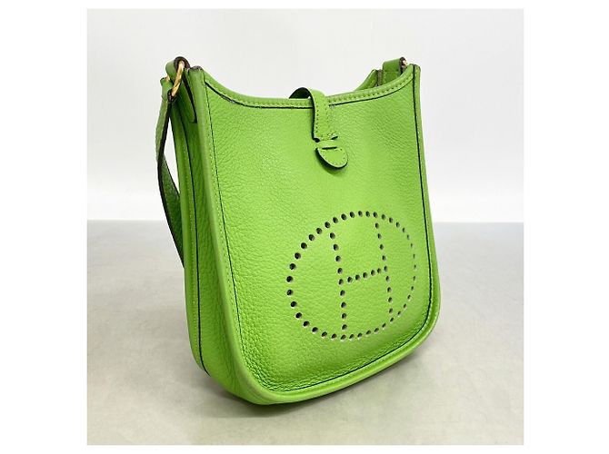 Hermès Borsa a tracolla Hermes Evelyne TPM Verde - vista 2