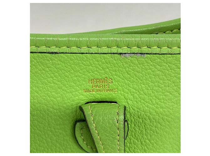 Hermès Borsa a tracolla Hermes Evelyne TPM Verde - vista 5